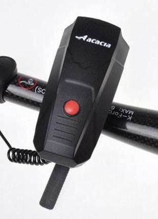 Універсальний електронний сигнал для велосипеда, клаксон ,велосипедний дзвінок гудок в чорному кольорі9 фото