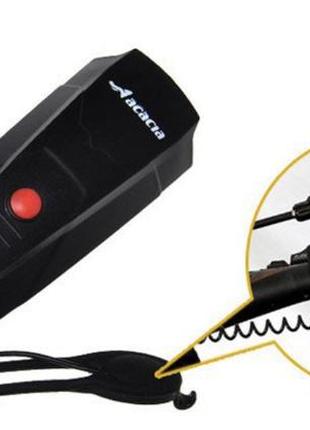 Універсальний електронний сигнал для велосипеда, клаксон ,велосипедний дзвінок гудок в чорному кольорі10 фото