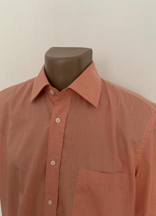 Рубашка hugo boss мужская сорочка розовая6 фото