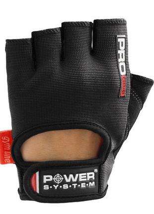 Рукавички для фітнесу і важкої атлетики power system pro grip ps-2250 black l2 фото