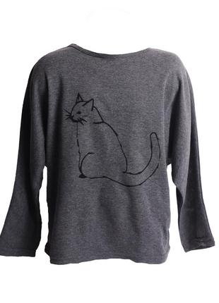 Кофта для девочки mini molly франция серый (mmlk cat grey (5 years - 108-114 см)