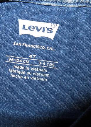 Стильная футболка levis на девочку 4 года5 фото