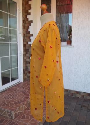 (46р) пляжная защитная блузка туника накидка парео3 фото