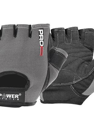 Рукавички для фітнесу і важкої атлетики power system pro grip ps-2250 grey xl