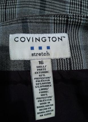 Элегантная,клетчатая юбка, с подкладкой,covington stretch5 фото