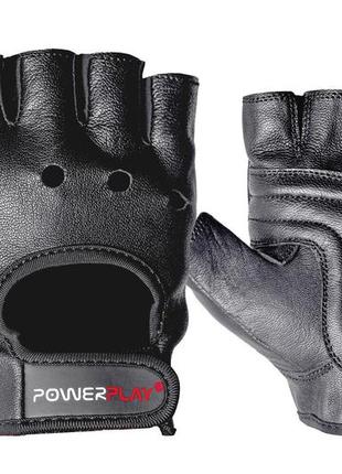 Перчатки для фитнеса и тяжелой атлетики powerplay 1572 черные l