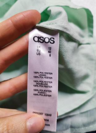 Asos асос платье мятное салатовое ментоловое плиссе плиссированное миди с открытой спиной новое6 фото