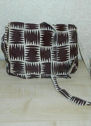 Сумка женская тканевая коричневая oriflame