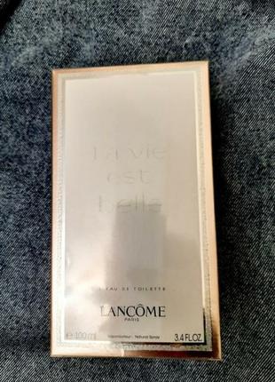 Lancome la via est belle de leau toilette 100мл оригінал жіноча туалетна вода, парфуми оанком ла віа їсть бель