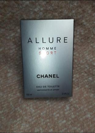 Chanel allure homme sport чоловіча туалетна вода шанель алюр хом спорт парфуми оригінал 100мл1 фото