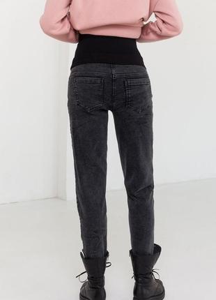 Джинсы для беременных с высоким поясом джинсы мом3 фото