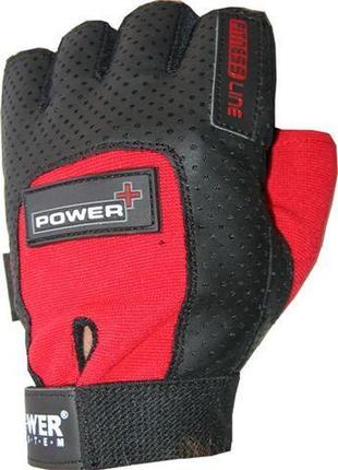 Перчатки для фитнеса и тяжелой атлетики power system power plus ps-2500 black/red xs3 фото