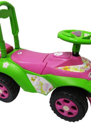 Машинка каталка-толокар для девочки doloni toys машинка толокар для дівчинки