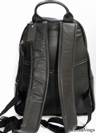 Рюкзак мужской кожаный чёрный катана6 фото