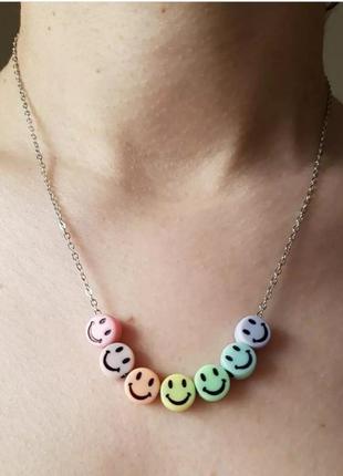 Чокер, кольє, намиста, підвіски, смайл