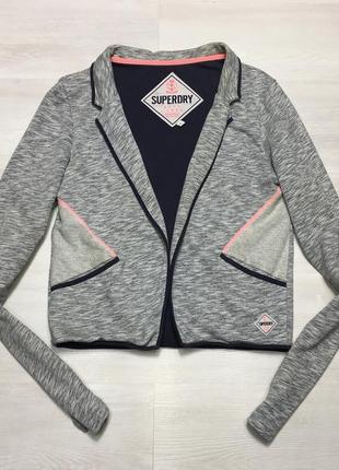 Брендова жіноча кофта толстовка без гудзиків superdry оригінал