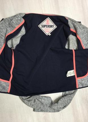 Брендовая кофта толстовка без пуговиц superdry оригинал4 фото