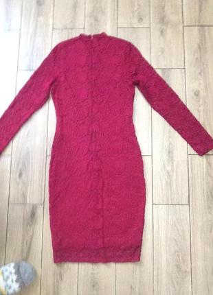 Стильное красивое гипюровое платье