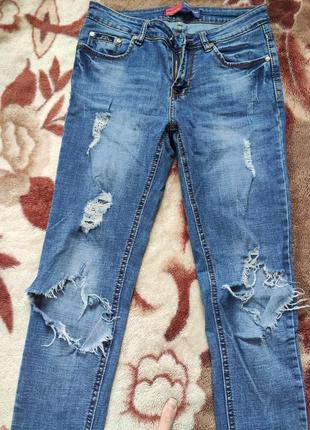 Джинсы рваные,джинсы женские,джинсы летние2 фото