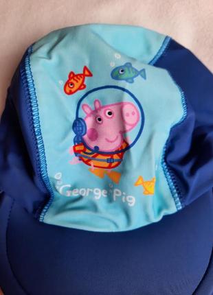 Шапочка панама, кепка шапочка солнцезашитная для купання плавання peppa pig george 1-5 2