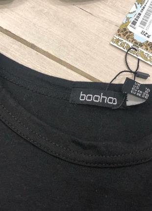 Базовая чёрная футболка boohoo5 фото