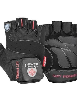 Перчатки для фитнеса и тяжелой атлетики power system get power ps-2550 black xs