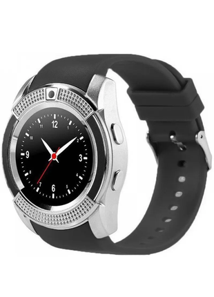 Умные часы smart watch v8 silver