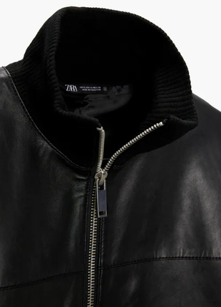 Кожаная куртка zara7 фото