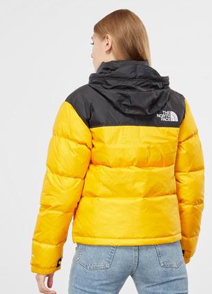 Куртка пуховик the north face yellow women’s 1996 nuptse jacket black2 фото