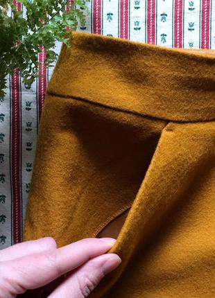 Шикарная яркая желтая юбка шерсть more&more размер 402 фото
