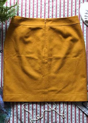 Шикарная яркая желтая юбка шерсть more&more размер 406 фото