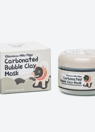 Очищувальна киснева elizavесса carbonated bubble clay mask