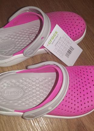 Дитячі крокс сабо клоги crocs children's literide kids clog оригінал7 фото