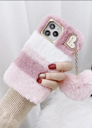 Плюшевый чехол на iphone 11 pro