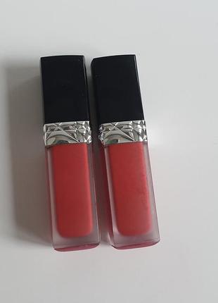 Жидкая матовая помада dior forever rouge liquid2 фото