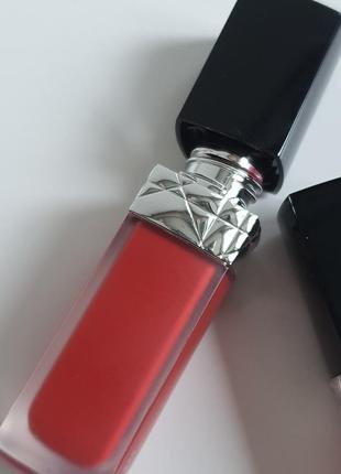 Жидкая матовая помада dior forever rouge liquid4 фото