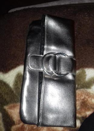 Сріблястий клатч