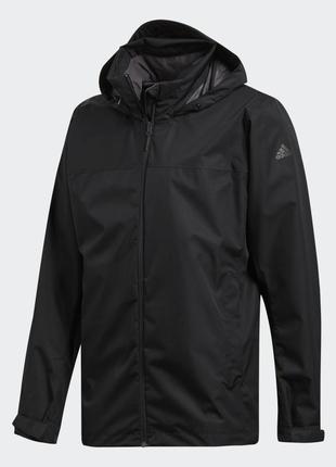 Мужская куртка ветровка с капюшоном adidas wandertag jacket men's black ap8353 оригинал size l