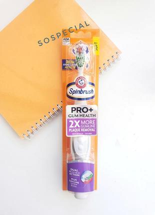 Зубная электрическая щетка spinbrush pro+ gum health toothbrush