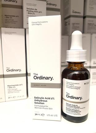 Новинка безвода сироватка the ordinary salicylic acid 2% anhydrous solution2 фото