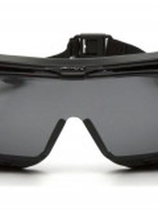 Защитные очки cappture-plus с anti-fog черные линзы