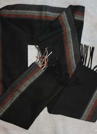 Мужской теплый шарф с кисточками tcm 160х303 фото