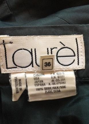 Шелковая винтажная стильная мини юбка люкс бренда laurel, escada9 фото