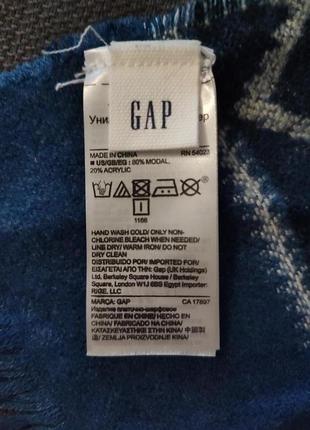 Очень нежный и мягкий стильный шарф gap из модала и акрила7 фото