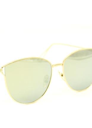 Сонцезахисні окуляри для жінок aedoll золотий (6040 gold (ширина з оправою 14 см, висота з оправою 5,5 см, довжина дужки 14 см)