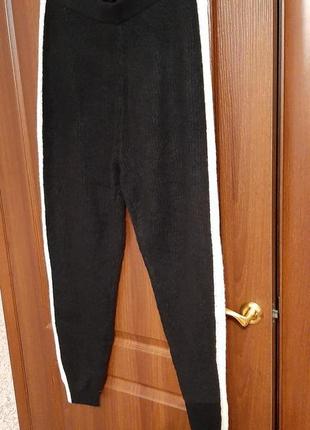 Вязанные брюки,лосины с лампасами2 фото
