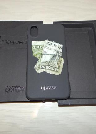Чехол upcase для iphone  x / xs dollar near премиум качество custom studio
