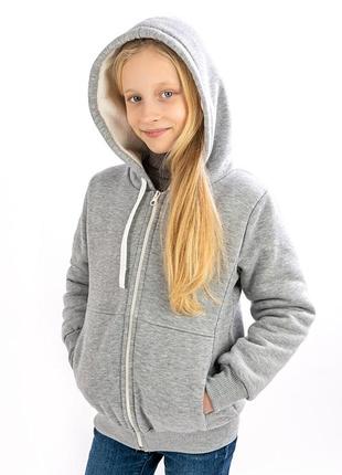 Толстовка дитячий, сірий меланж