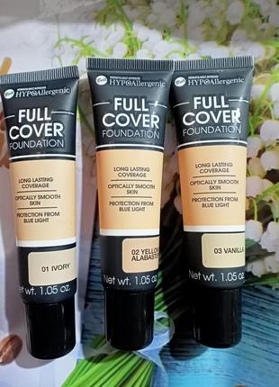 Bell hypoallergenic full coverage foundation тональна основа для обличчя