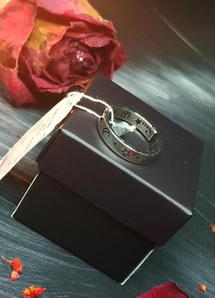 Кольцо серебро 925 проба регулируется ночь звезды месяц новое бирка пломба